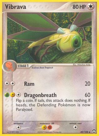 Vibrava (/108) Reverse Holofoil [EX: Power Keepers] Pokemon Single Pokémon