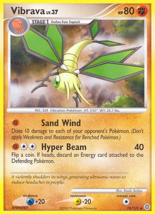 Vibrava (/132) Reverse Holofoil [DP: Secret Wonders] Pokemon Single Pokémon