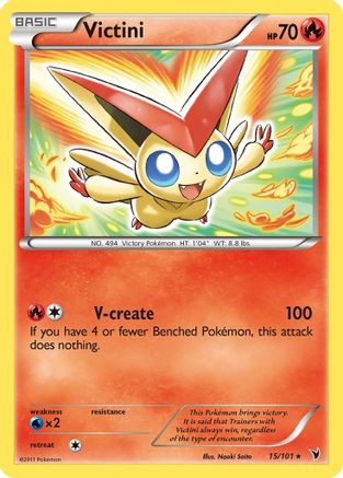 Victini (15) (/101) Reverse Holofoil [BW: Noble Victories] Pokemon Single Pokémon