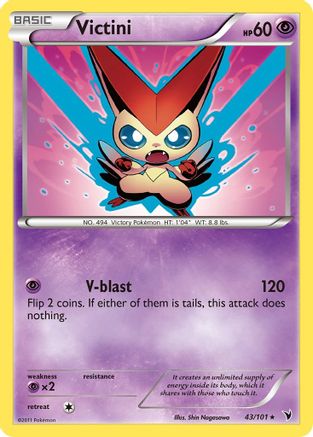 Victini (43/101) [Black & White: Noble Victories] Pokemon Single Pokémon   