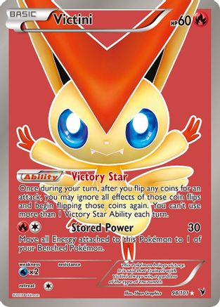 Victini (98 Full Art) (/101) Holofoil [BW: Noble Victories] Pokemon Single Pokémon