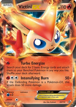 Victini EX 24/113 Holofoil [BW: Legendary Treasures] Pokemon Single Pokémon