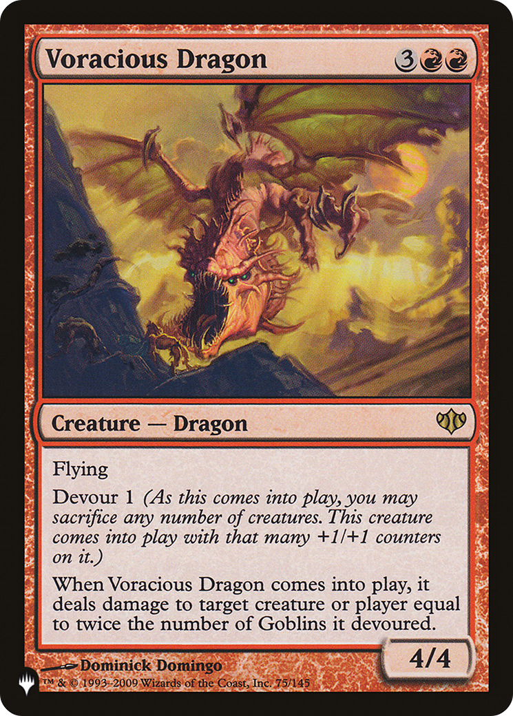 Voracious Dragon (LIST-CON-75) [Mystery Booster] The List MTG Single Wizards of the Coast