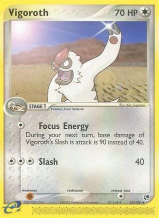 Vigoroth (/100) Reverse Holofoil [EX: Sandstorm] Pokemon Single Pokémon