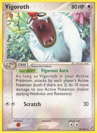 Vigoroth (/107) Reverse Holofoil [EX: Deoxys] Pokemon Single Pokémon