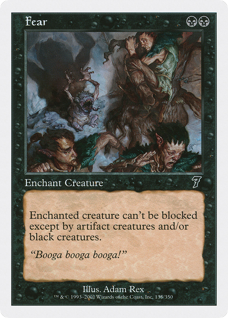 Fear (7ED-135) [7th Edition] MTG Single Wizards of the Coast