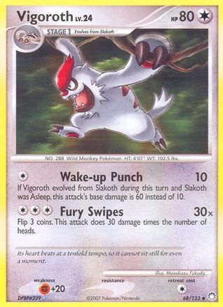 Vigoroth (/123) Reverse Holofoil [DP: Mysterious Treasures] Pokemon Single Pokémon