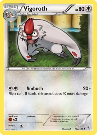 Vigoroth (/124) Reverse Holofoil [BW: Dragons Exalted] Pokemon Single Pokémon