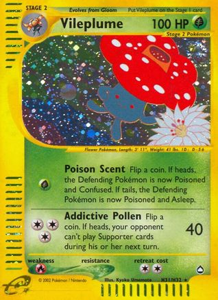 Vileplume (H31) (/147) Holofoil [Vintage: Aquapolis] Pokemon Single Pokémon