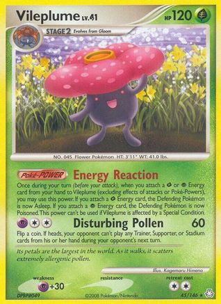 Vileplume (45/146) - [DP: Legends Awakened] Reverse Holofoil Pokemon Single Pokémon
