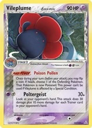 Vileplume (Delta Species) (17/110) Reverse Holofoil [EX: Holon Phantoms] Pokemon Single Pokémon