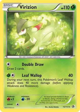 Virizion (15/113) Holofoil [BW: Legendary Treasures] Pokemon Single Pokémon
