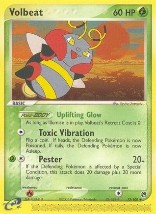 Volbeat (/100) Reverse Holofoil [EX: Sandstorm] Pokemon Single Pokémon