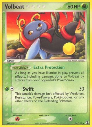 Volbeat 56/113 [EX: Delta Species] Pokemon Single Pokémon