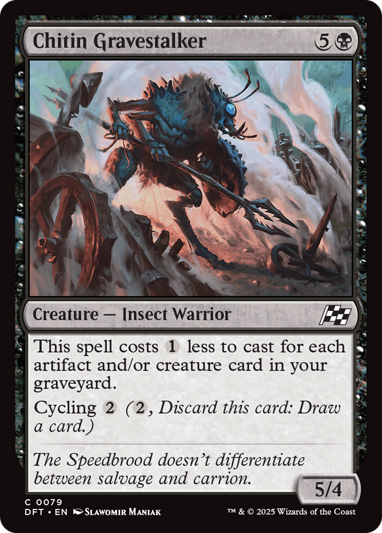 Chitin Gravestalker (DFT-079) [Aetherdrift] MTG Single Wizards of the Coast