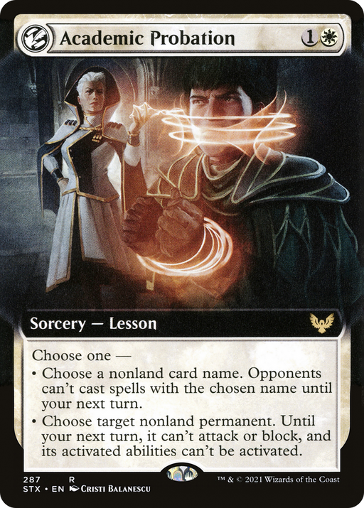 Academic Probation (STX-287) [Strixhaven: School of Mages] (Extended Art) Foil MTG Single Wizards of the Coast