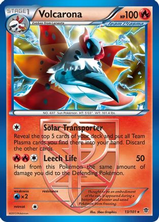 Volcarona (Team Plasma) (/101) Reverse Holofoil [BW: Plasma Blast] Pokemon Single Pokémon