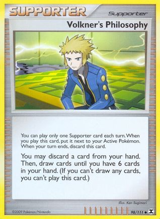 Volkner's Philosophy (/111) Reverse Holofoil [Platinum: Rising Rivals] Pokemon Single Pokémon