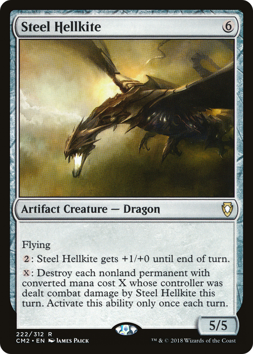 Steel Hellkite (CM2-222) [Commander Anthology Volume II] MTG Single Wizards of the Coast
