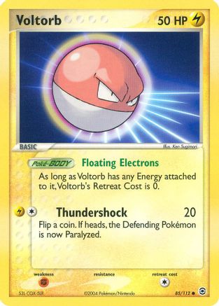 Voltorb (/112) Reverse Holofoil [EX: FireRed & LeafGreen] Pokemon Single Pokémon