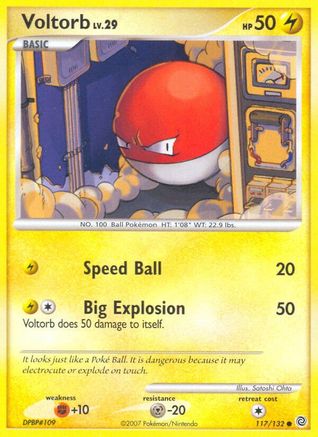 Voltorb (/132) Reverse Holofoil [DP: Secret Wonders] Pokemon Single Pokémon