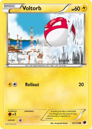 Voltorb (/116) Reverse Holofoil [BW: Plasma Freeze] Pokemon Single Pokémon