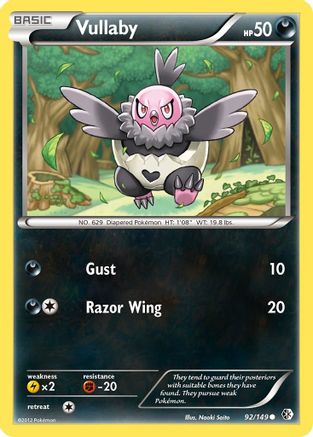 Vullaby (/149) Reverse Holofoil [BW: Boundaries Crossed] Pokemon Single Pokémon