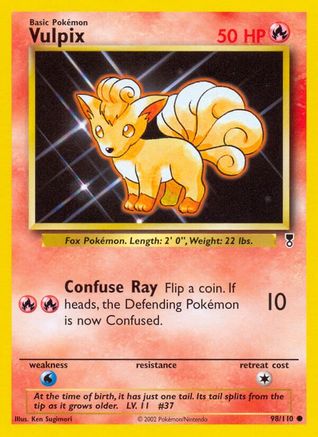 Vulpix (98/110) Reverse Holofoil [Vintage: Legendary Collection] Pokemon Single Pokémon