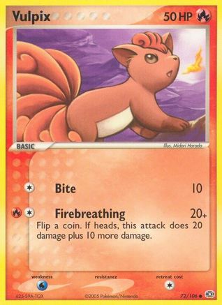 Vulpix (/106) [EX: Emerald] Pokemon Single Pokémon