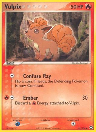 Vulpix (69/108) Reverse Holofoil [EX: Power Keepers] Pokemon Single Pokémon