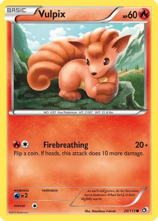 Vulpix (20/113) Reverse Holofoil [BW: Legendary Treasures] Pokemon Single Pokémon