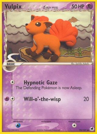 Vulpix (Delta Species) (70/101) [EX: Dragon Frontiers] Pokemon Single Pokémon