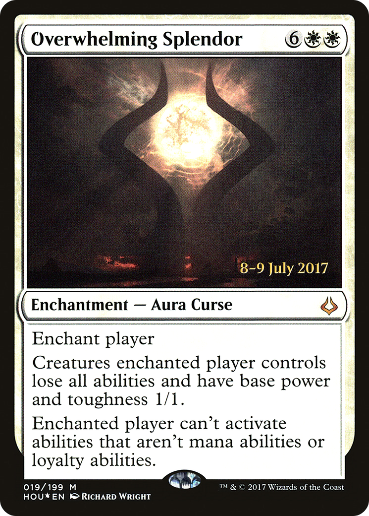 Overwhelming Splendor (PRE-019) [Hour of Devastation Promos] Foil MTG Single Wizards of the Coast