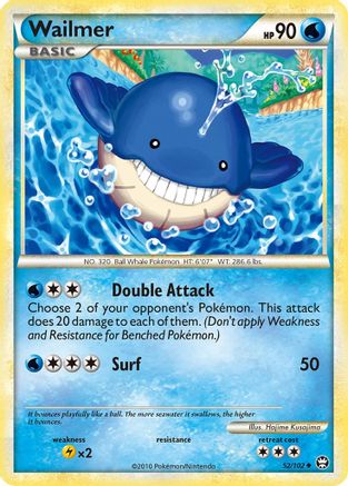 Wailmer (/102) Reverse Holofoil [HGSS: Triumphant] Pokemon Single Pokémon