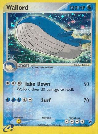 Wailord (/109) Holofoil [EX: Ruby & Sapphire] Pokemon Single Pokémon