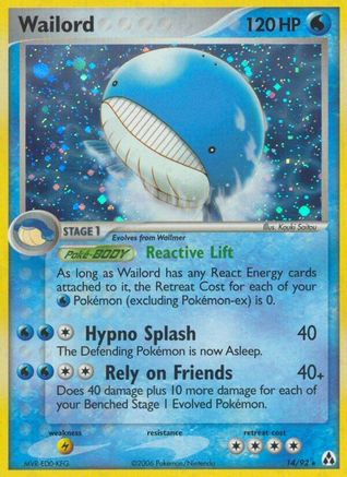Wailord (/92) Holofoil [EX: Legend Maker] Pokemon Single Pokémon