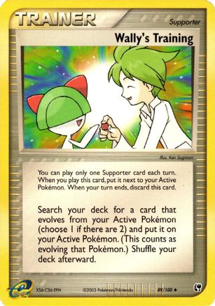 Wally's Training (89/100) Reverse Holofoil [EX: Sandstorm] Pokemon Single Pokémon