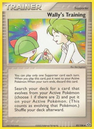 Wally's Training (85/106) Reverse Holofoil [EX: Emerald] Pokemon Single Pokémon