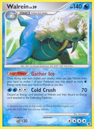 Walrein (/111) Reverse Holofoil [Platinum: Rising Rivals] Pokemon Single Pokémon