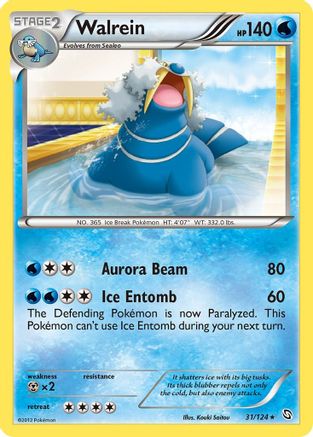 Walrein (/124) Reverse Holofoil [BW: Dragons Exalted] Pokemon Single Pokémon