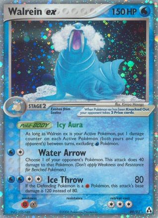 Walrein ex 89/92 Holofoil [EX: Legend Maker] Pokemon Single Pokémon