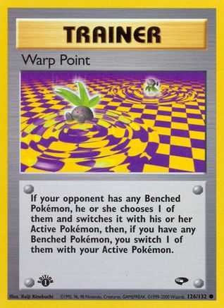 Warp Point (126/132) 1st Edition [Vintage: Gym Challenge] Pokemon Single Pokémon