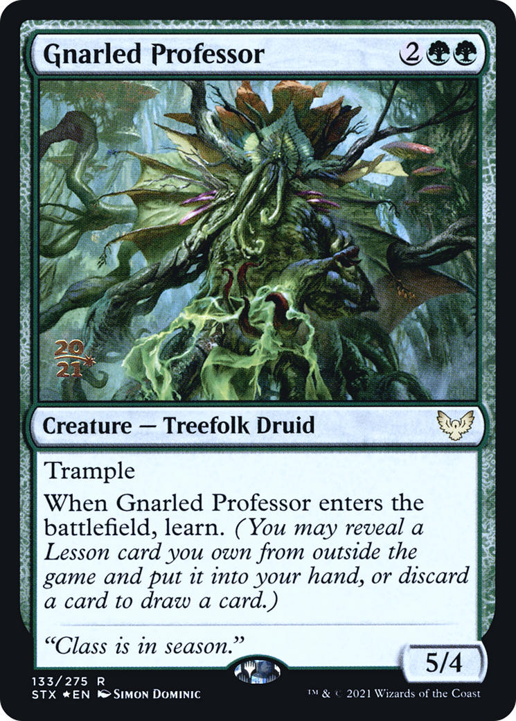 Gnarled Professor (PRE-133) [Strixhaven: School of Mages Promos] Foil MTG Single Wizards of the Coast