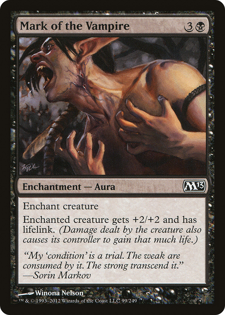 Mark of the Vampire (M13-099) [Magic 2013] Foil MTG Single Wizards of the Coast