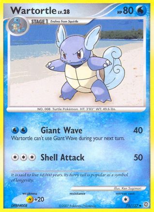 Wartortle (/132) [DP: Secret Wonders] Pokemon Single Pokémon