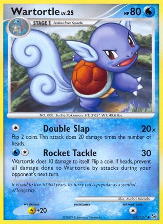 Wartortle (/127) Reverse Holofoil [Platinum: Base set] Pokemon Single Pokémon