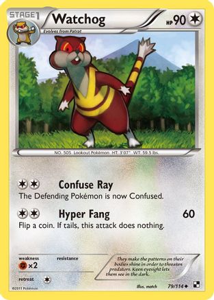Watchog (/114) Reverse Holofoil [BW: Base Set] Pokemon Single Pokémon