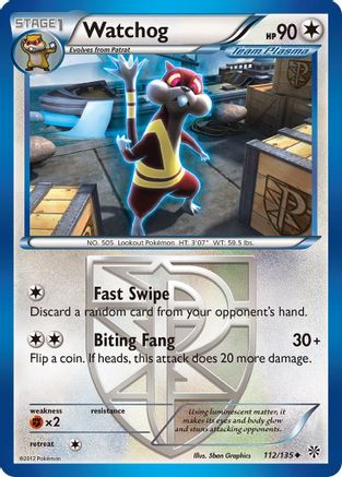 Watchog (Team Plasma) (112) (/135) [Plasma Storm] Pokemon Single Pokémon