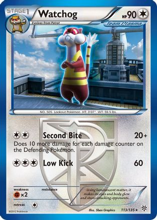 Watchog (Team Plasma) (113) (/135) [BW: Plasma Storm] Pokemon Single Pokémon