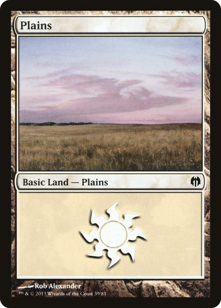 Plains (DDL-039) [Misc] Duel Decks: Heroes vs. Monsters MTG Single Wizards of the Coast
